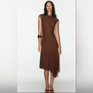 Zara Tulle Midi Dress